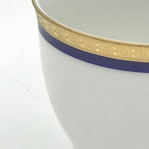 Vintage Scherzer Bavaria Germany Blue Gold Encrusted Band Coffee Tea Cup DH4 - Picture 2 of 6