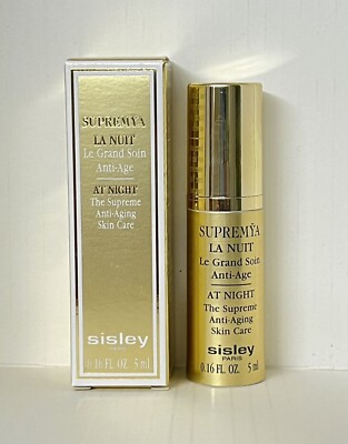 Sisley Supremya At Night The Supreme Anti-Aging Skin Care 0.16oz / 5ml New