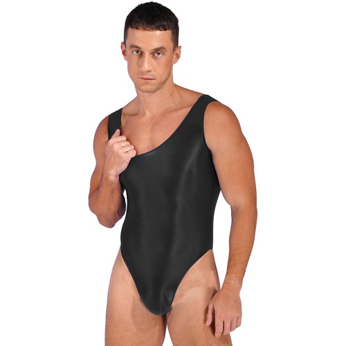 Body de leotardo Mankini de una pieza sin mangas para hombre ropa interior individual de lucha libre - Imagen 35 de 111