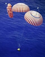 8x10 Nasa Photo: Command Module kitty Hawk At Splashdown, Apollo 15 8x10 Nasa Photo: Command Module kitty Hawk At Splashdown, Apollo 15