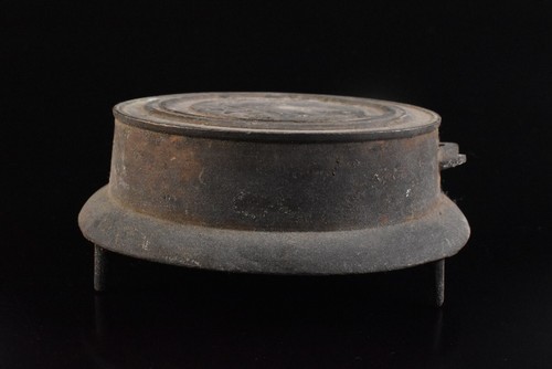 F9687: Japanese Old Copper Shapely FIRE BELL Buddhist art