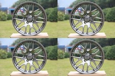 18 Staggered Wheels Rims Fits Bmw Series 3 4 5 X Tesla Model S X Metallic 5x120