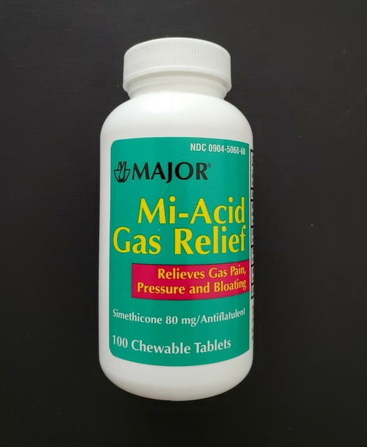 Miacid Gas Relief Chews Simethicone 80mg 100ct for sale online eBay