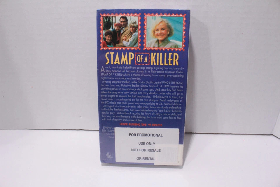 STAMP OF A KILLER [Vhs]  Promo Copy New World Video 1987 Water Mark NEW Sealed - Image 4 of 4