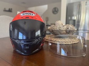 Shoei X 14 Marquez 4 Red Ant Racing Motorcycle Helmet Size Xl W 2 Visors Ebay