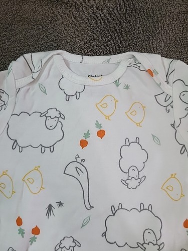 Carters One Piece Baby Bodysuit Size 18 Months - Picture 3 of 10
