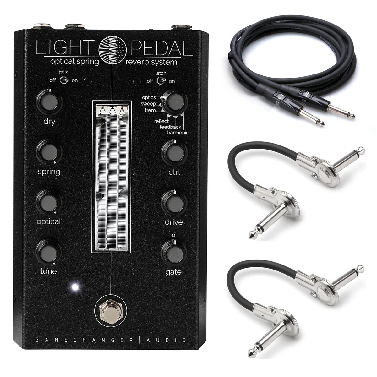 New Gamechanger Audio Light Pedal Optical Spring Reverb Guitar