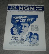 SHADOW IN THE SKY PROMO MOVIE PRESSBOOK NANCY DAVIS (REAGAN) RALPH MEEKER