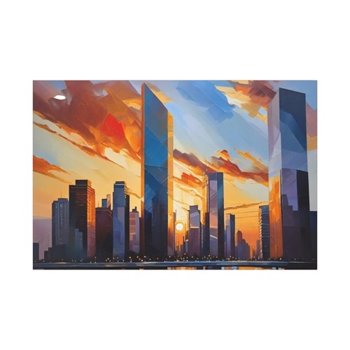 2024 Kawasaki Ninja ZX-6R Motorcycle at sunrise | 24x36 inch