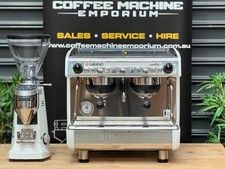Casadio Undici Compact Coffee Machine & Mazzer Super Jolly V Pro Grinder - White