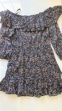 Michael Kors Floral Dress Floral Print Off The Shoulder Dress Size M