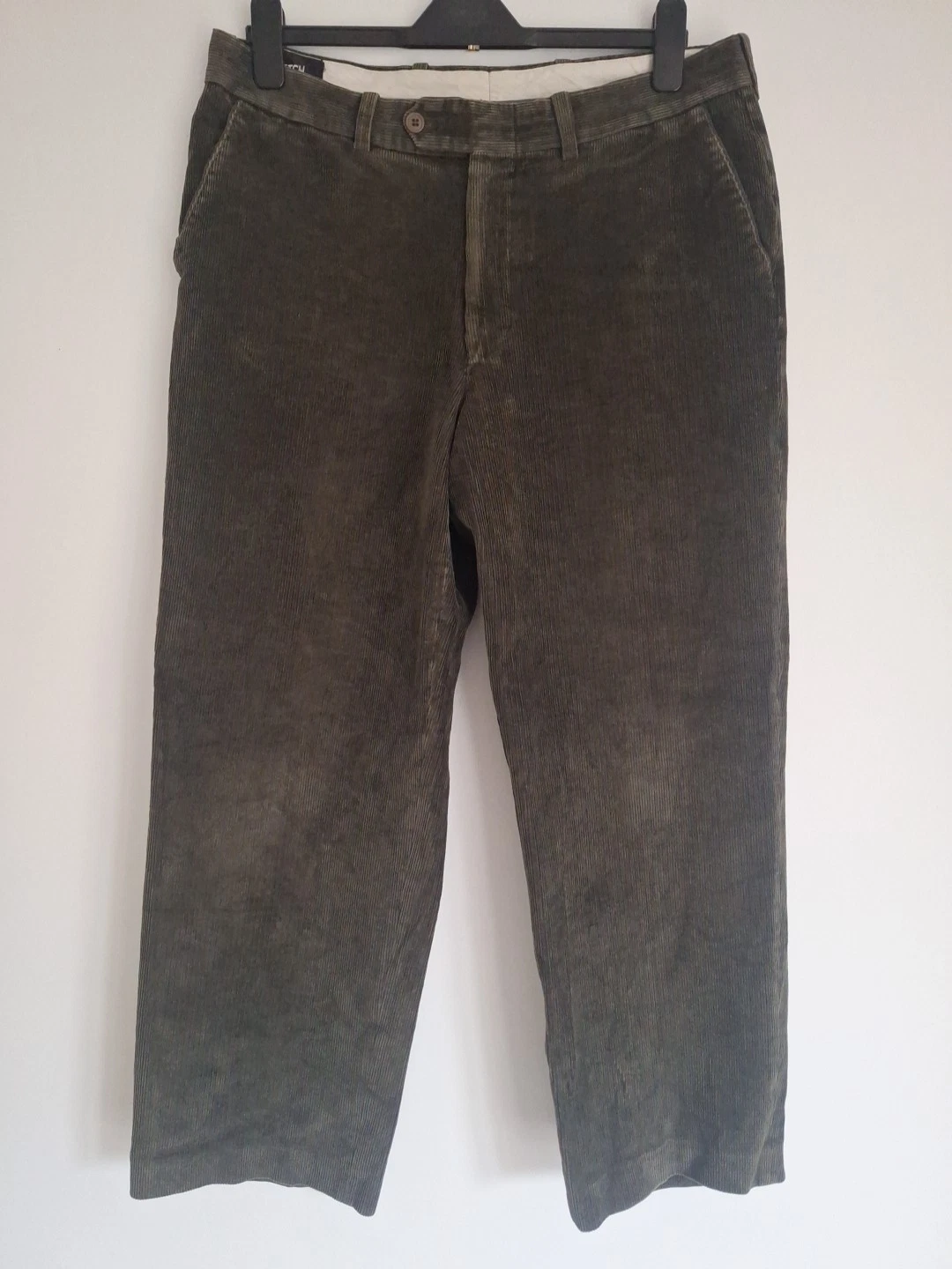 Mens Vintage Green Corduroy 34W 28L