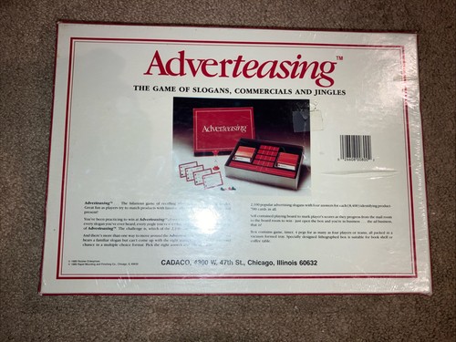 ADVERTEASING Vintage Brettspiel (Neu im Karton | Factory Sealed) Cadaco, 1988 - Bild 3 von 4