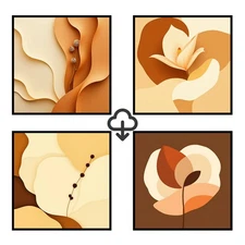 Set 4 Realistic Digital Wall Art Print Modern Home Decor Printable Instant #22