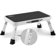330 lbs Capacity Adjustable Step Stool, Convenient Folding Design for Home