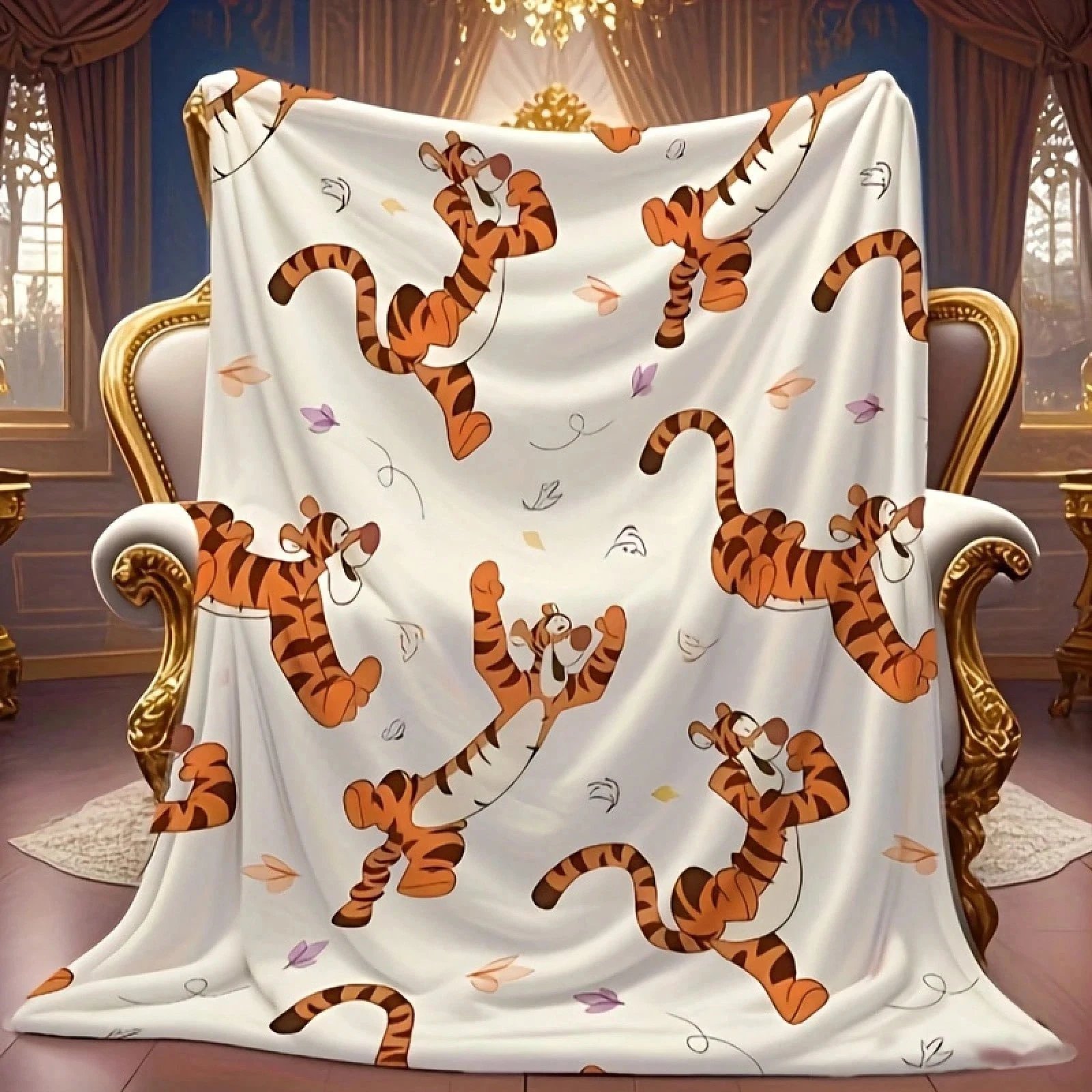 Disney Tigger Fleece Blanket Cozy Home Decor