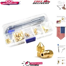 High Precision MK8 3D Printer Nozzle Set - 24 Brass Nozzles for Creative Designs