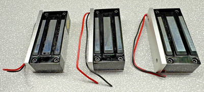3-Pack Electric Magnetic Door Lock 60kg/132lbs 12V DC Mini Metal Access Control