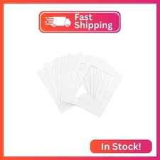 uxcell 5.9" x 7.9" Picture Mat, Core Bevel Cut Frame Mattes for 4" x 6" Photos P