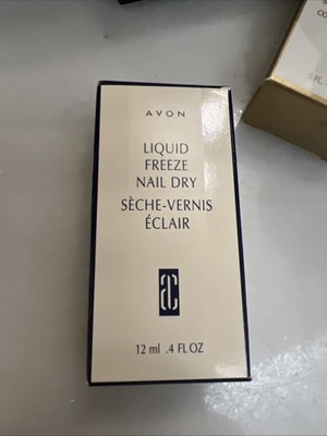 Avon Nail Expert Liquid Freeze Nail Dry 0.4 Fl Oz New in Box Rare Vintage