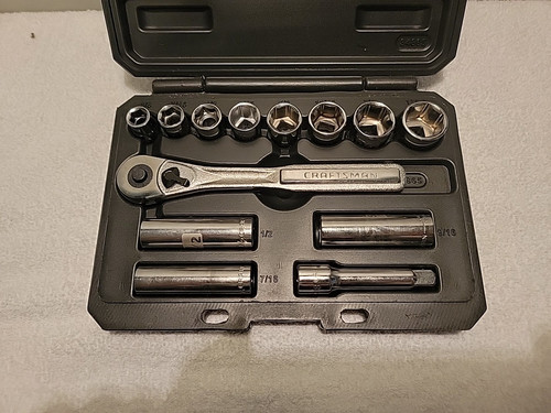 CRAFTSMAN 934865 13-Piece 3/8-in Drive Easy To Read Standard Socket Wrench Set - Picture 4 of 6
