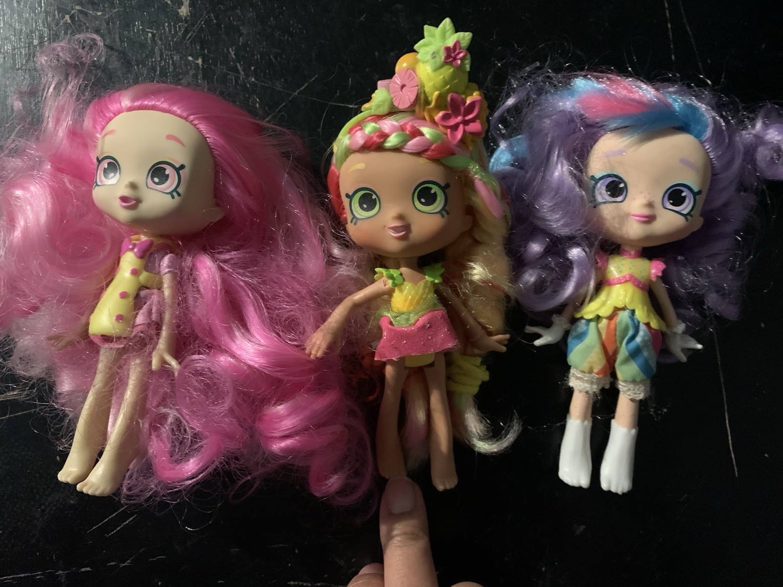 Bundle Of Shopkins Shoppies Pineapple Lily Bubbleisha & Rain