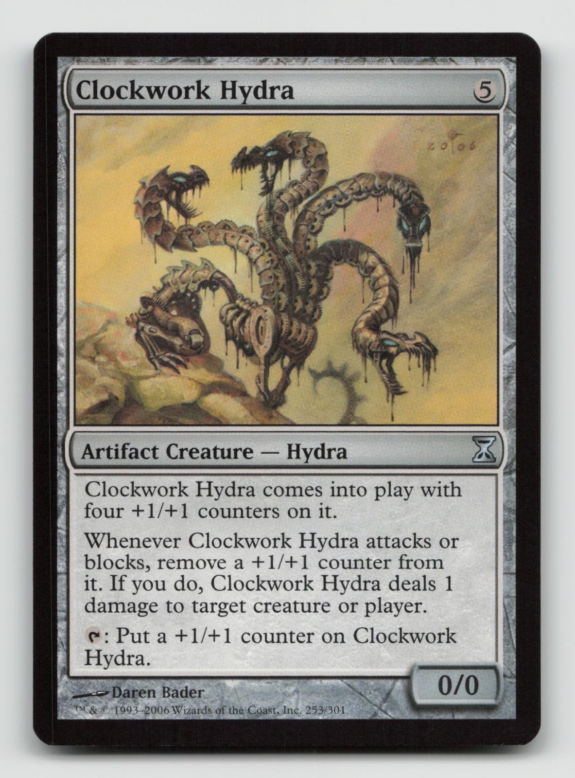Clockwork Hydra 253 Time Spiral Magic: The Gathering Lightly Played