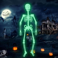 Halloween Deko Horror Skelett Ornament  Luminous  360° Beweglich
