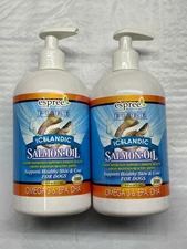 2 Pack Espree Wild Salmon Oil for Dogs 16oz (473ml)–Supports Healthy Skin & Coat