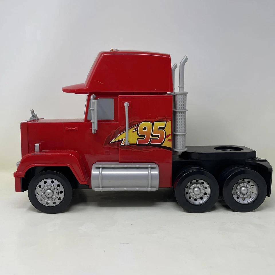 Disney Pixar Cars Mack Truck 95 Talking Semi Toy Mattel Lights Sounds Large Figu - Image 4 of 4