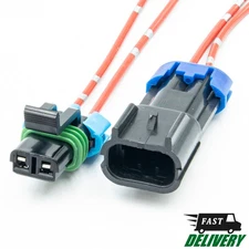 Electrical connector 2-pin. Female + Male. Waterproof. 20016K