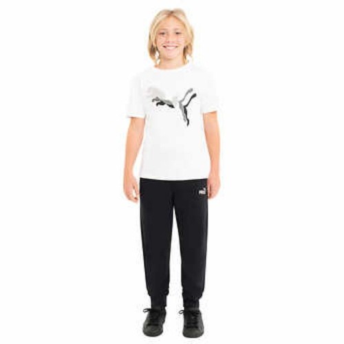 PUMA Youth 3-piece Fleece Set, Black - Picture 3 of 8