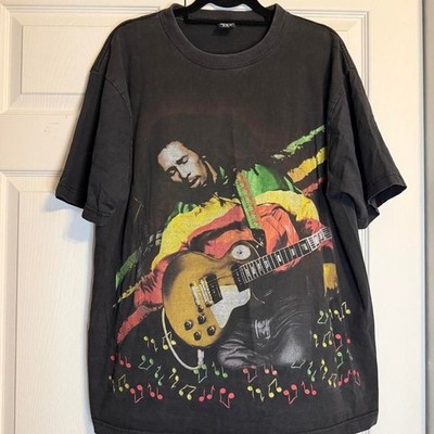 Cotton Heritage Bob Marley Graphic Tee XL Black