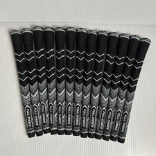 RG01 Full Choice Rubber Golf Grips 13 Pk High Traction Non-Slip White Standard
