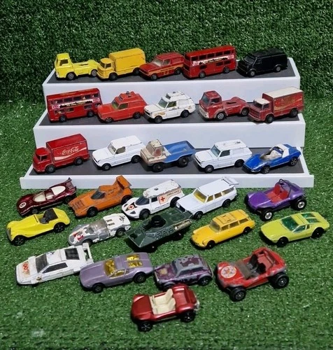 Vintage Corgi Juniors Whizzwheels Diecast Toy Job Lot Trucks - Cars - Trailers