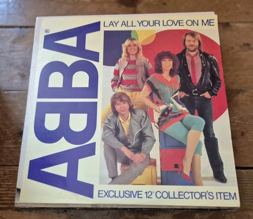 ABBA - LAY ALL YOUR LOVE ON ME 12" EPC A 13 1456 EPIC 1981 VG+!