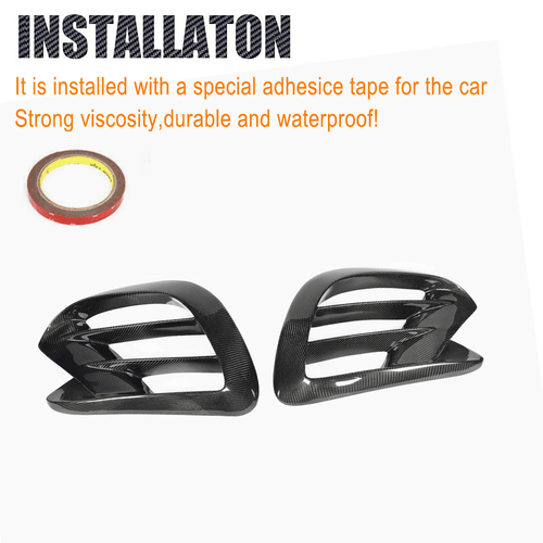 Carbon Front Flossen Splitter Canards für Benz C167 GLE450 GLE63 GLE53 AMG Coupe - Picture 8 of 9