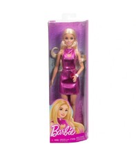 Barbie Fashionistas Doll 230 Barbie with Blonde Hair and Metallic Pink Mini Dres