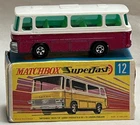 1970 Matchbox Superfast Setra Coach Lesney Made in England w/ Box #12
