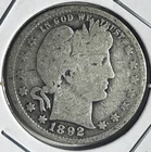 1892-P Barber Quarter - Free Shipping - (29-7)