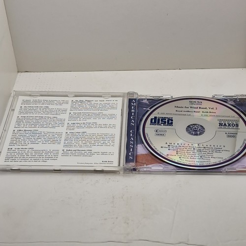 John Philip Sousa : Music for Wind Band, Vol. 2 (CD Album, 2001) NAXOS 8.559059 - Picture 7 of 10