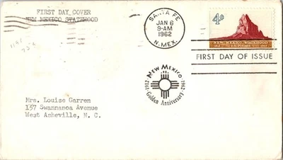 Vintage FDC USPS Scott #1191 New Mexico Statehood Shiprock c1962 - Image 1 of 3