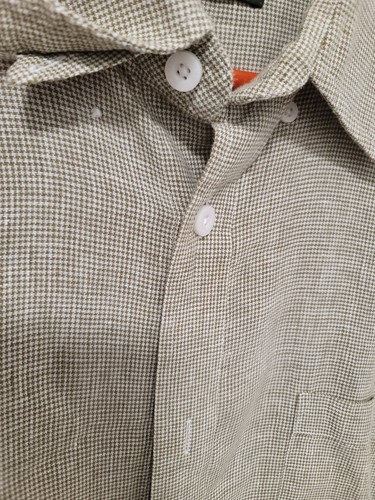 ORVIS REGULAR FIT 100% LINEN SHIRT TAN Sz XXL - Picture 7 of 15