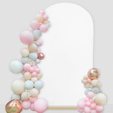 White Spandex Arch Cover 6FT Wedding Arch Backdrop Cover Stretchy Backdrop Ch...