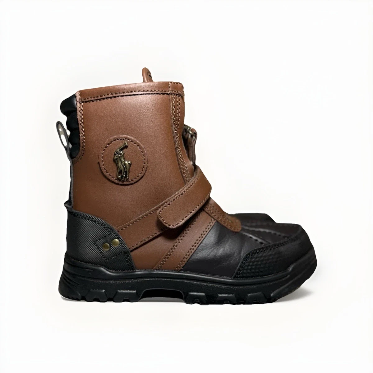 Ralph Lauren Polo Conquest 11 Brown Ankle Leather Boots Size 10D Polo Ralph Lauren Conquest Boots In Men main image 2