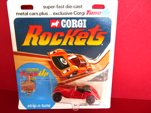 VINTAGE CORGI ROCKETS 921 MORGAN PLUS 8 BLISTER /CARDED PACK NEW EX SHOP STOCK
