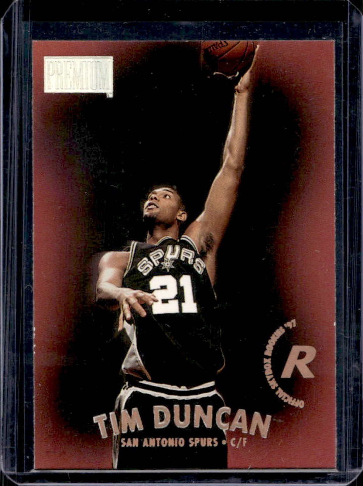 1997-98 Skybox x Premium Tim Duncan Rookie RC #112 Spurs