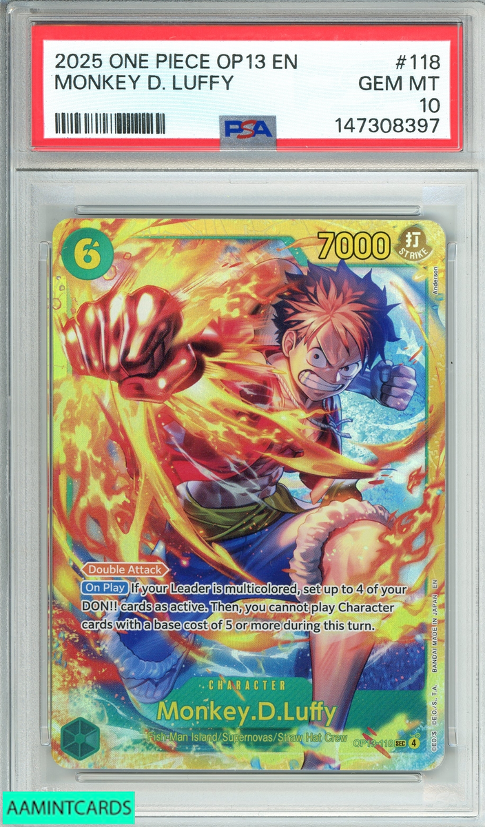 Monkey.D.Luffy (118) OP13-118 Carrying On His Will Foil for sale