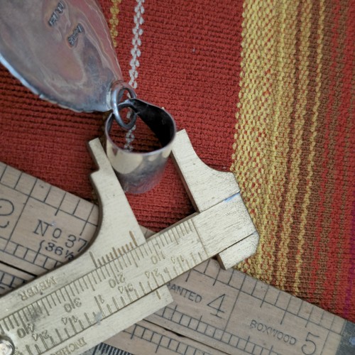 Navajo C.R. Little Diné Native Arts Sterling Türkis Anhänger signiert & atemberaubend - Bild 11 von 11