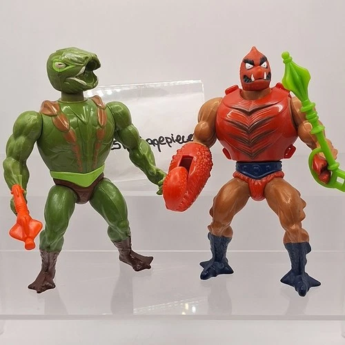 Vtg KOBRA KHAN & CLAWFUL Motu Masters Of The Universe He-Man Figures 18-5